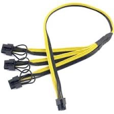 کابل 6 پین به 3 سر 8 پین بلند کارت گرافیک 90cm