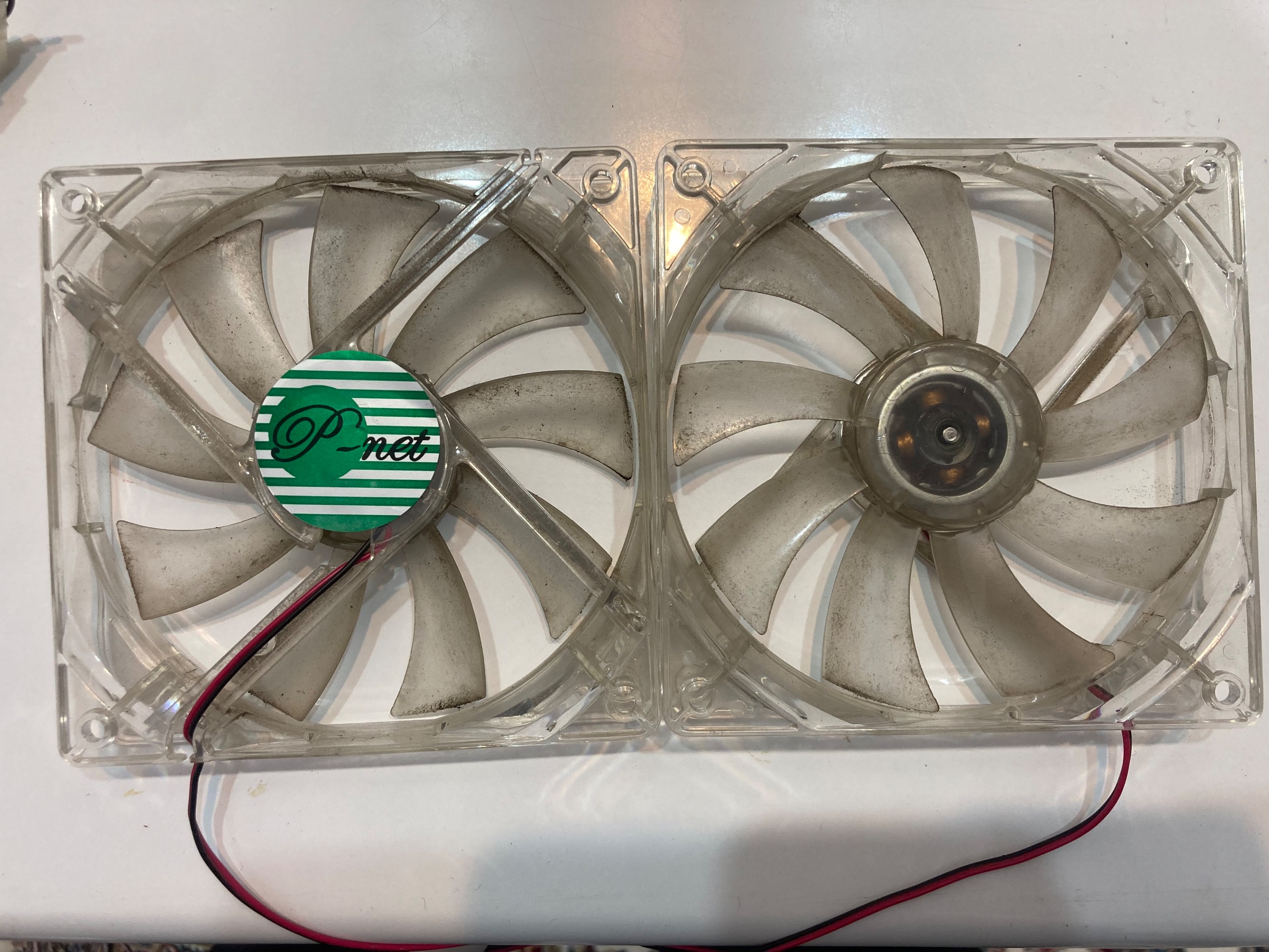 2عدد فن کامپیوتر سالم 12cm