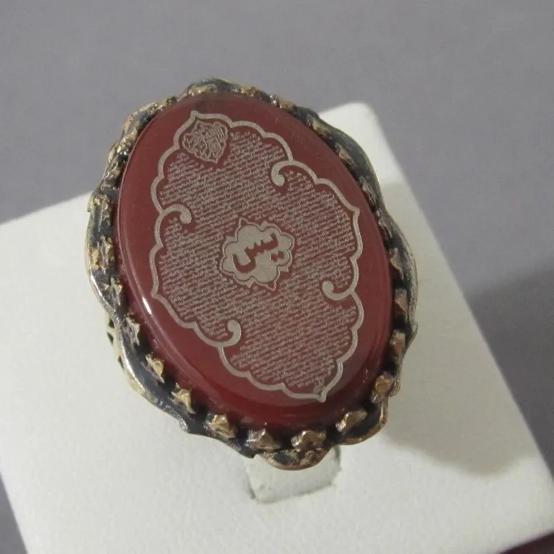 انگشتر مردانه عقیق سوره یاسین