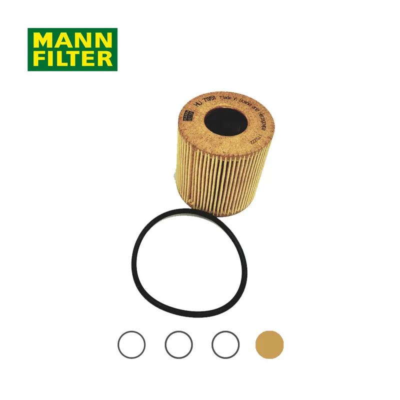 فیلتر روغن اصی پایه کوتاه پژو 206 MANN