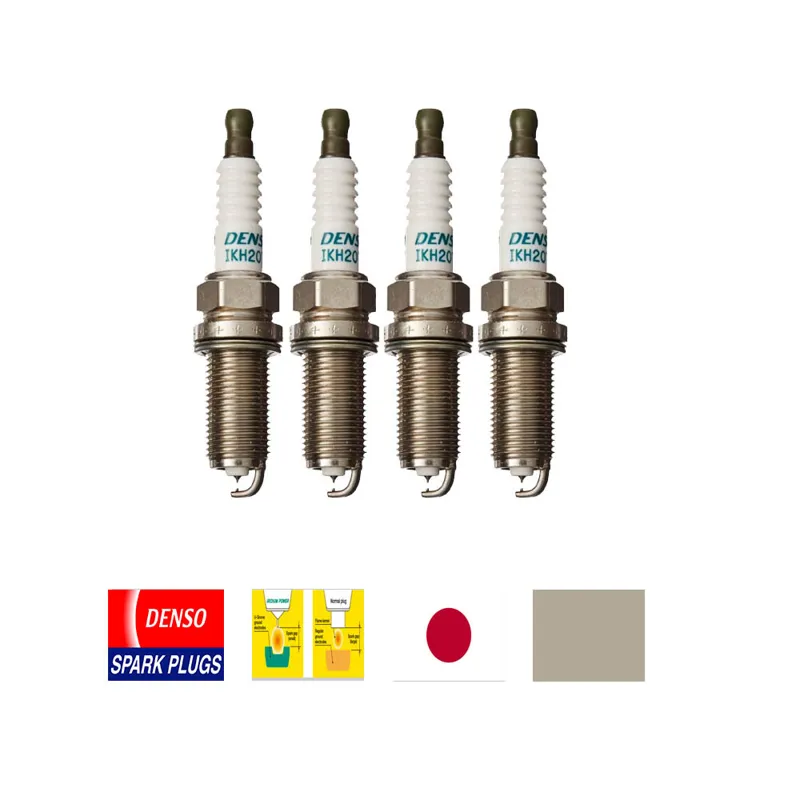4 عدد شمع پایه بلند اریدیوم سوزنی DENSO IKH20