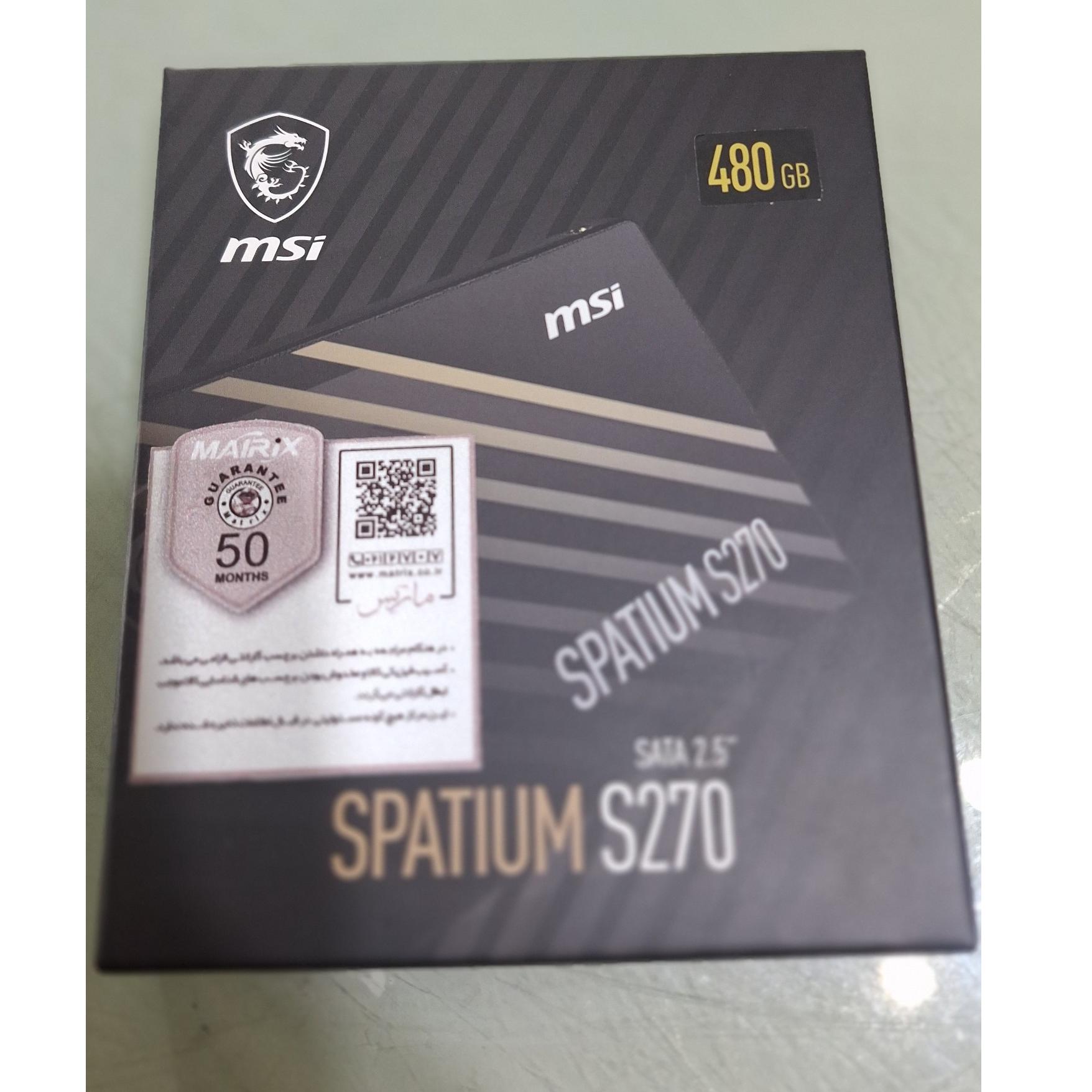 اس اس دی 480 گیگ MSI نوع ساتا