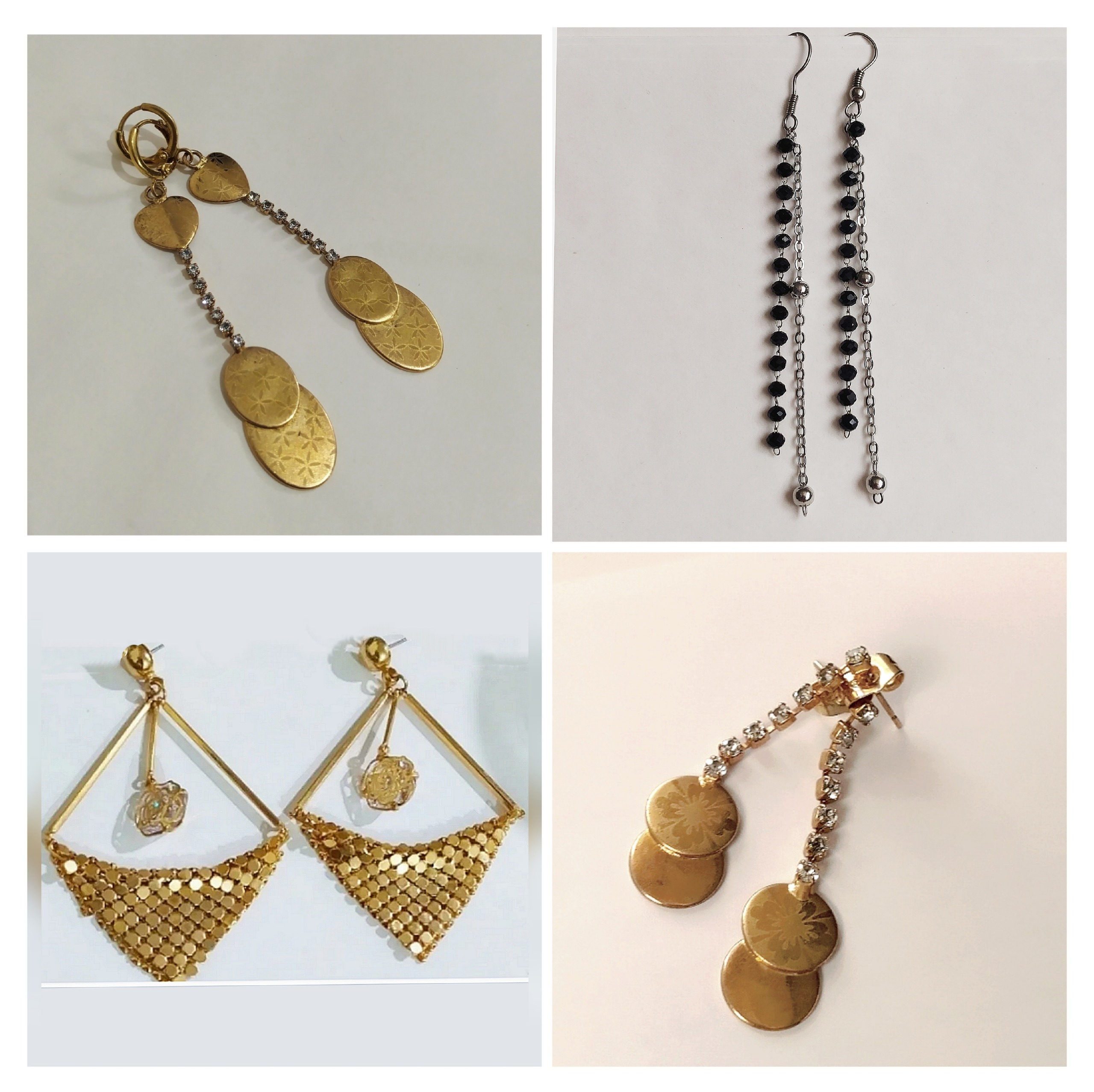4 جفت گوشواره  رنگ ثابت و با کیفیت