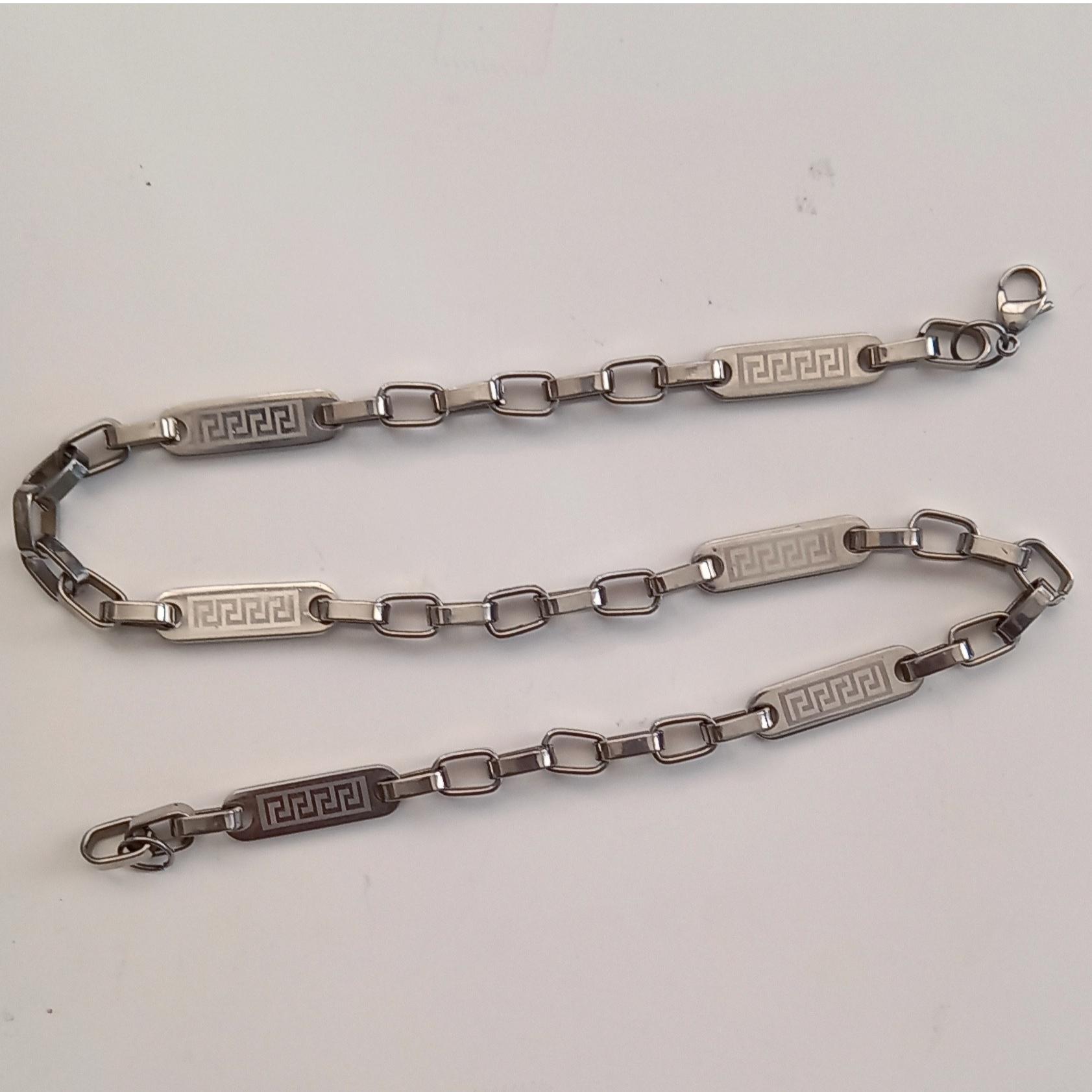 گردنبند استیل مردانه رنگ ثابت