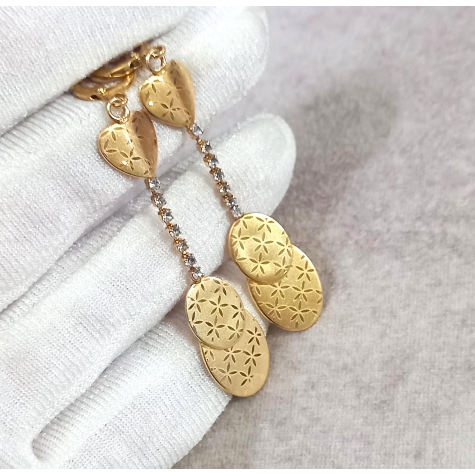 گوشواره ژوپینگ رنگ ثابت مدل مات و براق