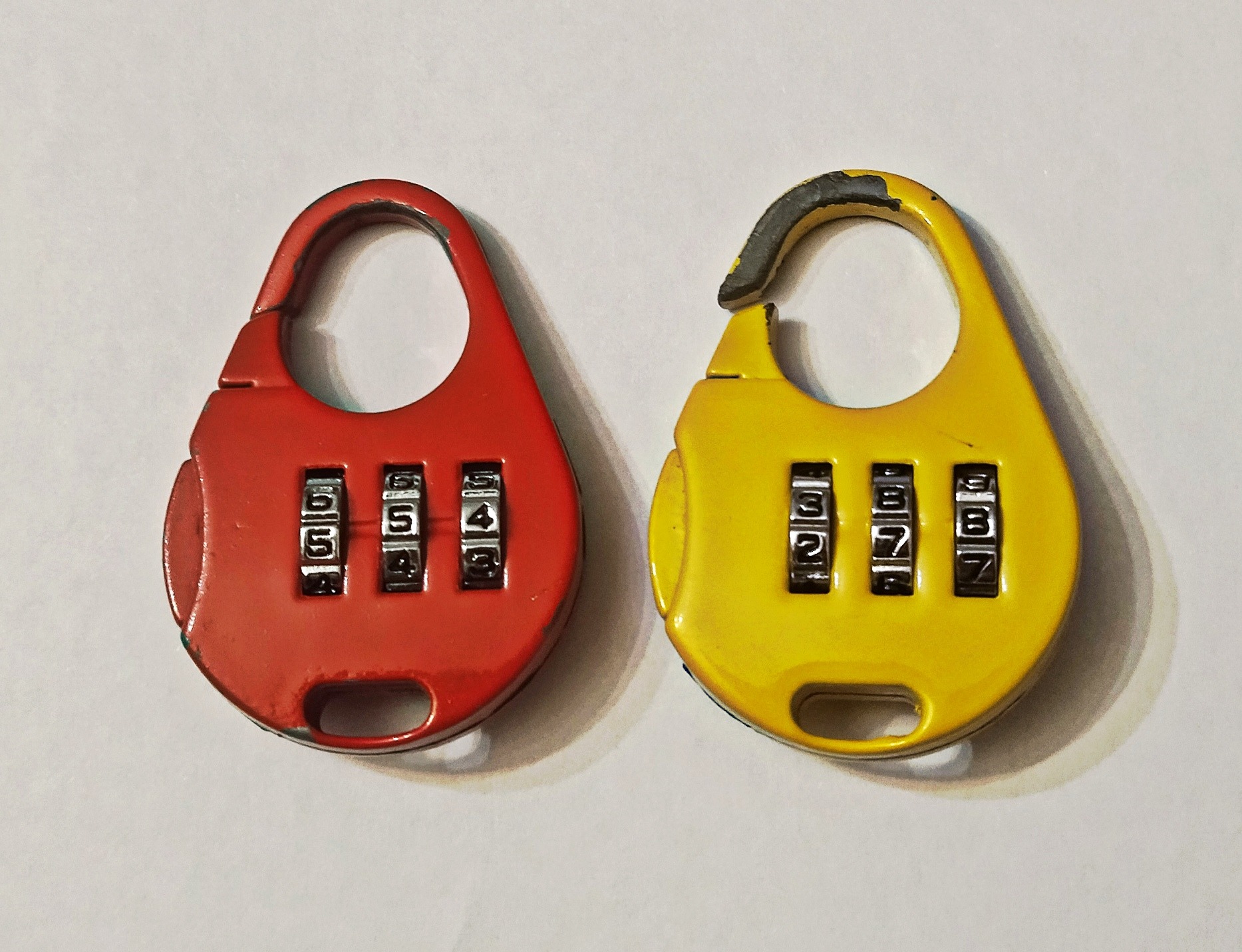 دو عدد قفل رمزدار کوچک سالم