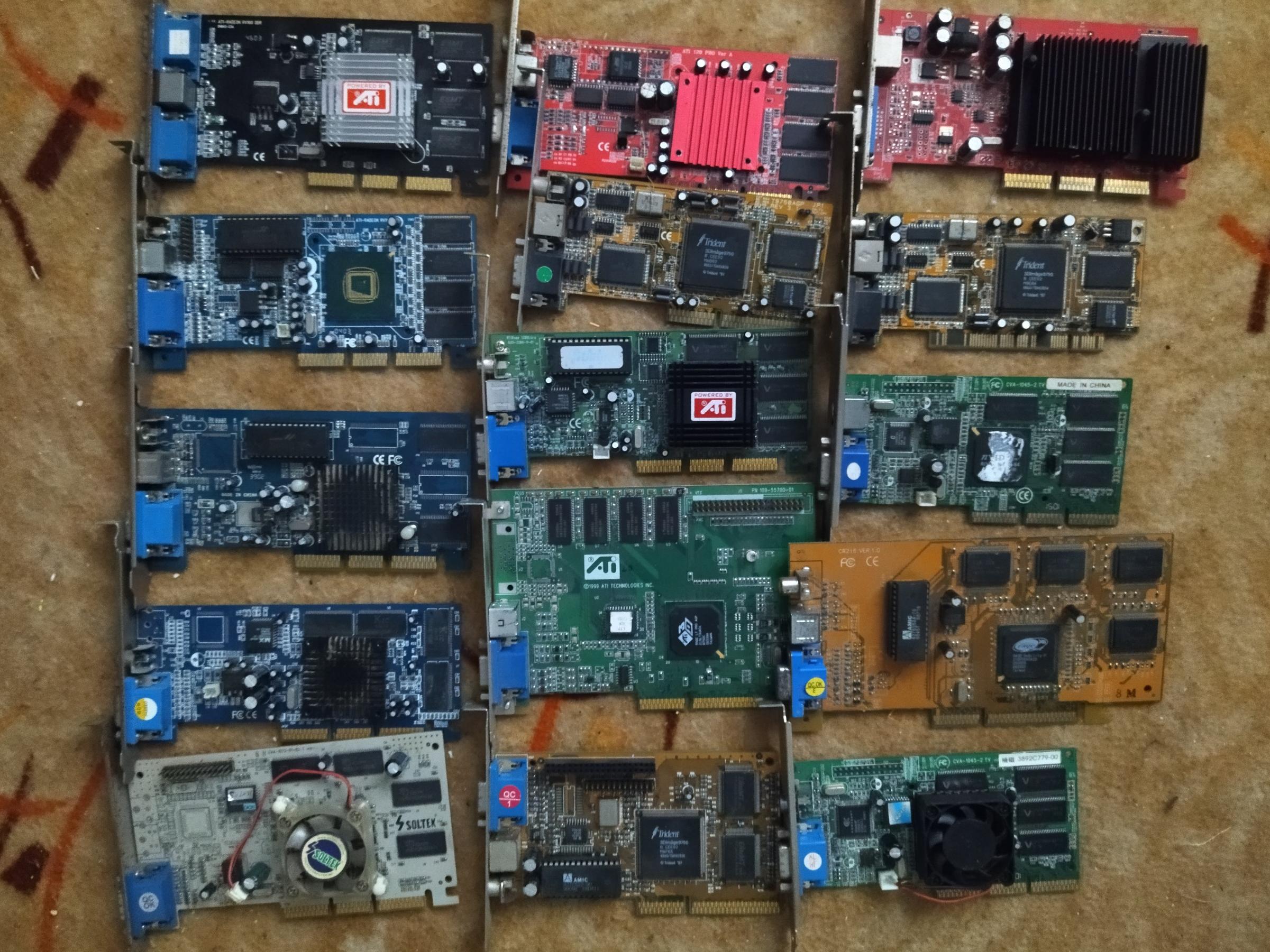 حراج 15 عدد کارت گرافیک قدیمی