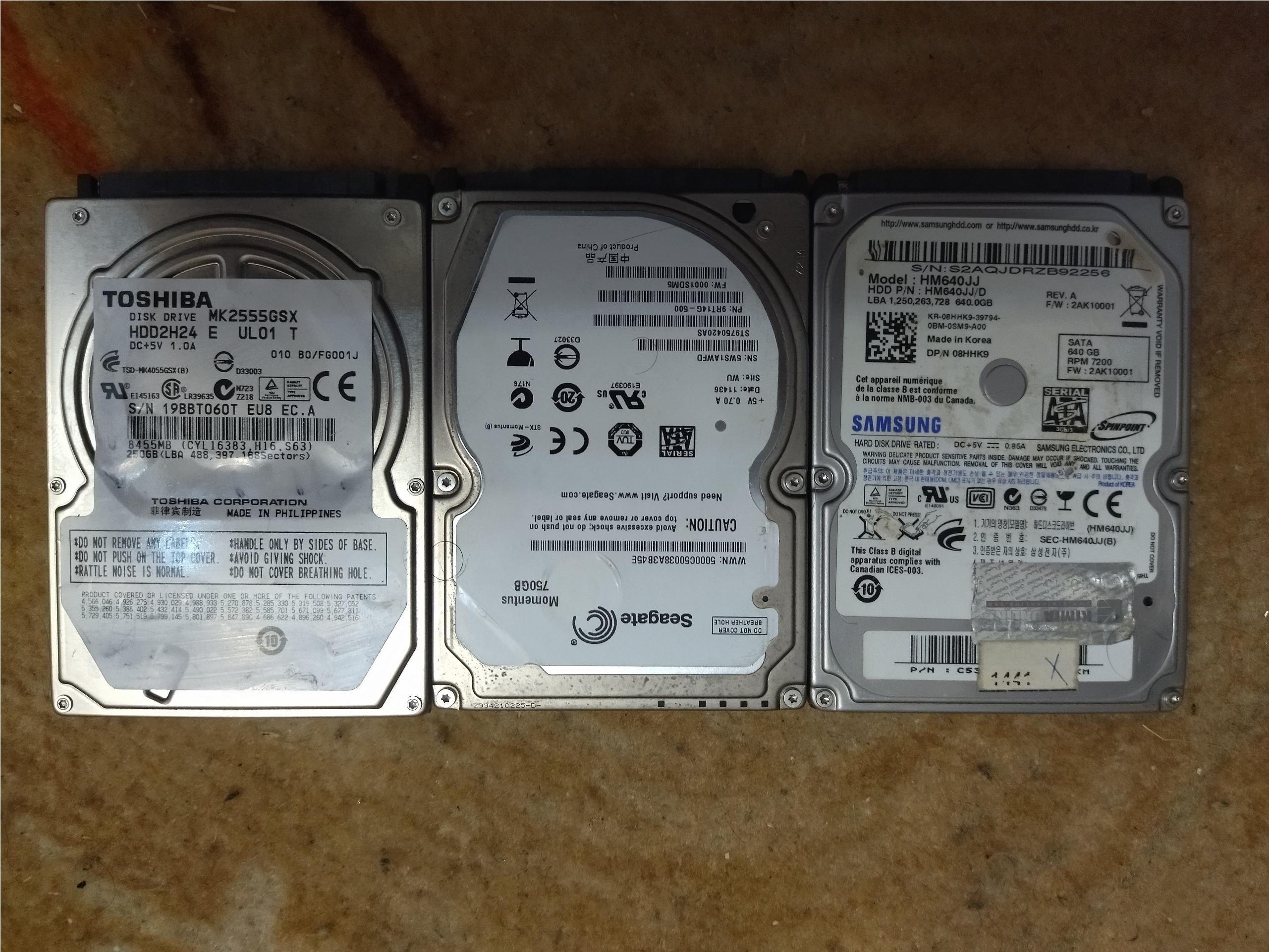 حراج 3 عدد هارد لپ تاپ ساتا