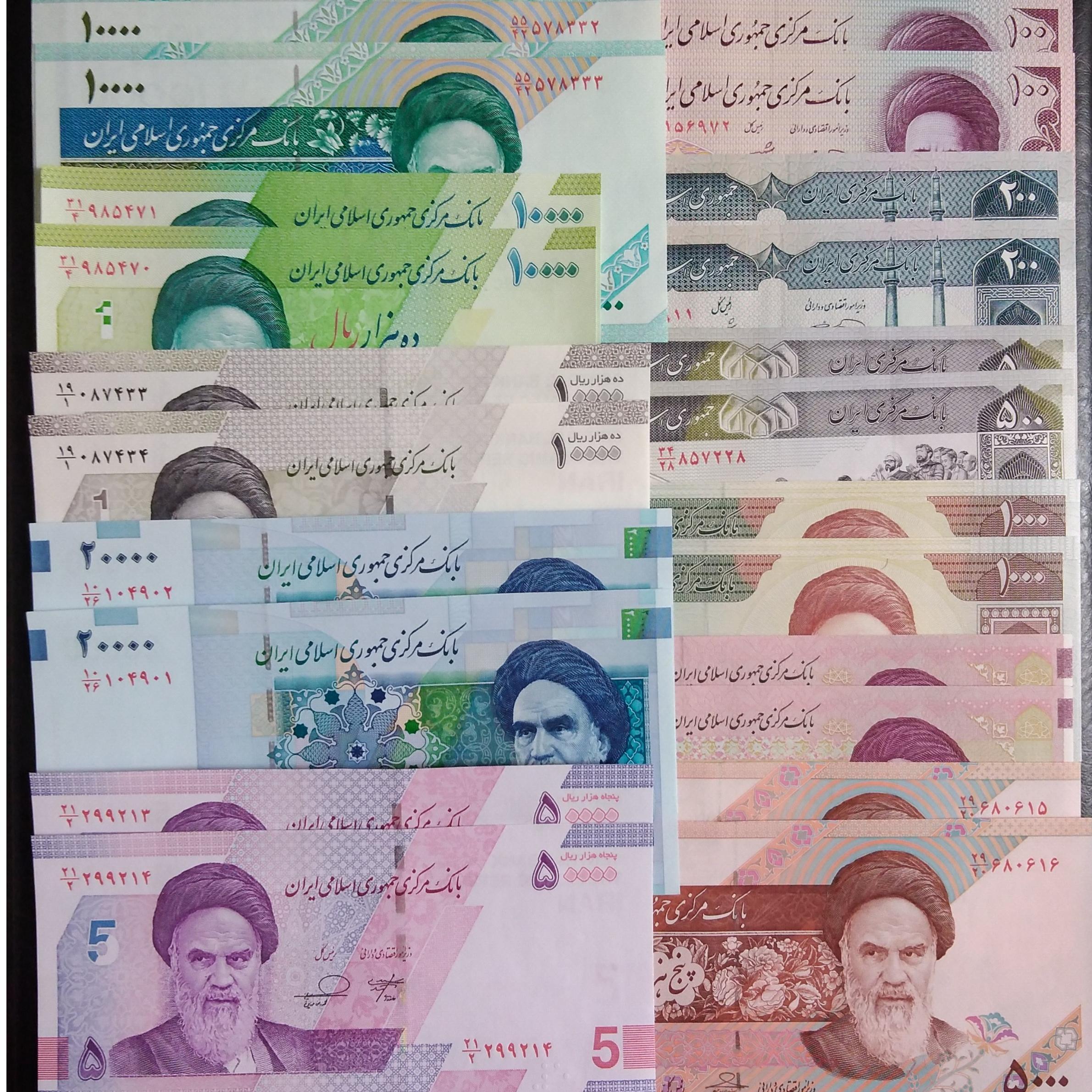 مجموعه 11 جفت اسکناس جمهوری 10 تا 5000 تومان