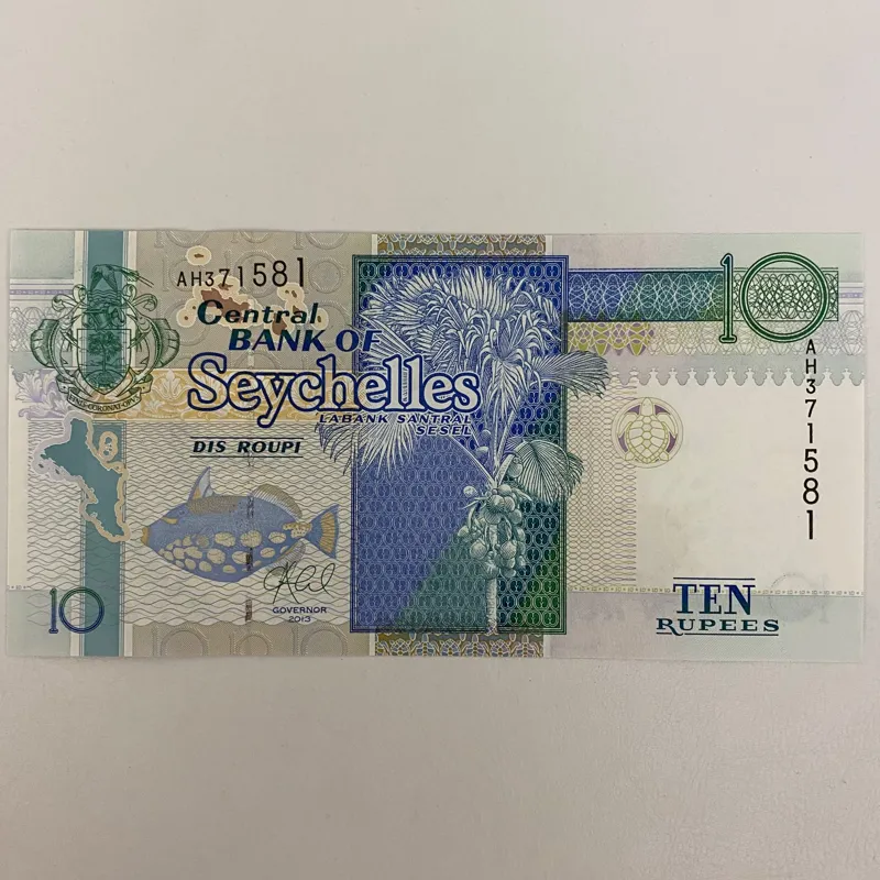 اسکناس سیشل 10 روپیه