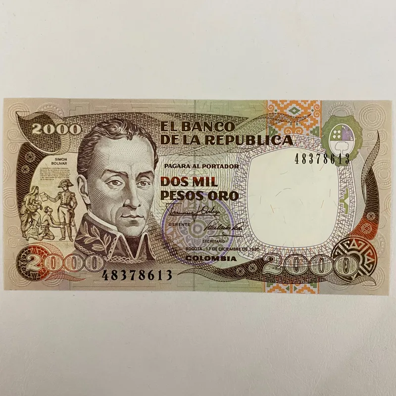 اسکناس کلمبیا 2000 پزو