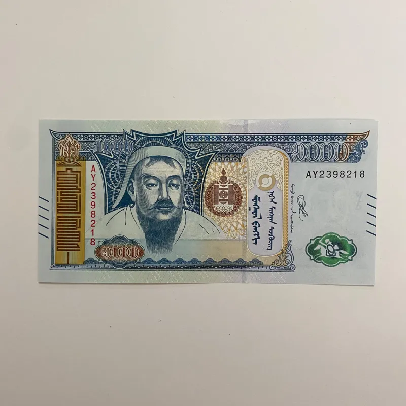 اسکناس مغولستان 1000 توگروگ