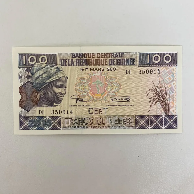اسکناس گینه 100 فرانک