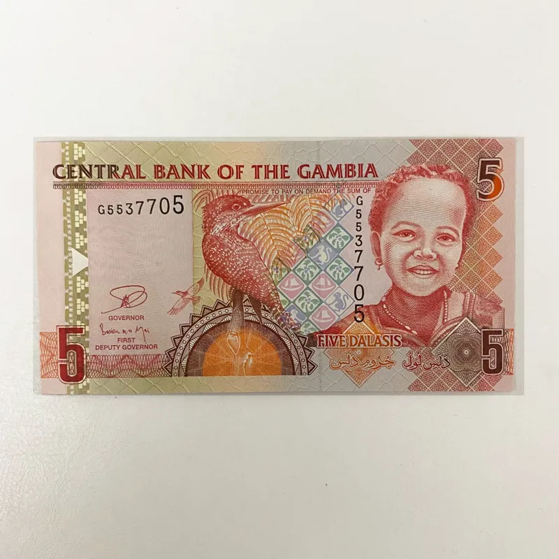 اسکناس گامبیا 5 دالاسی