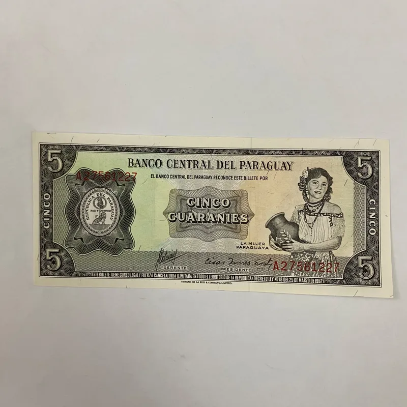 اسکناس پاراگوئه 5 گوارانی
