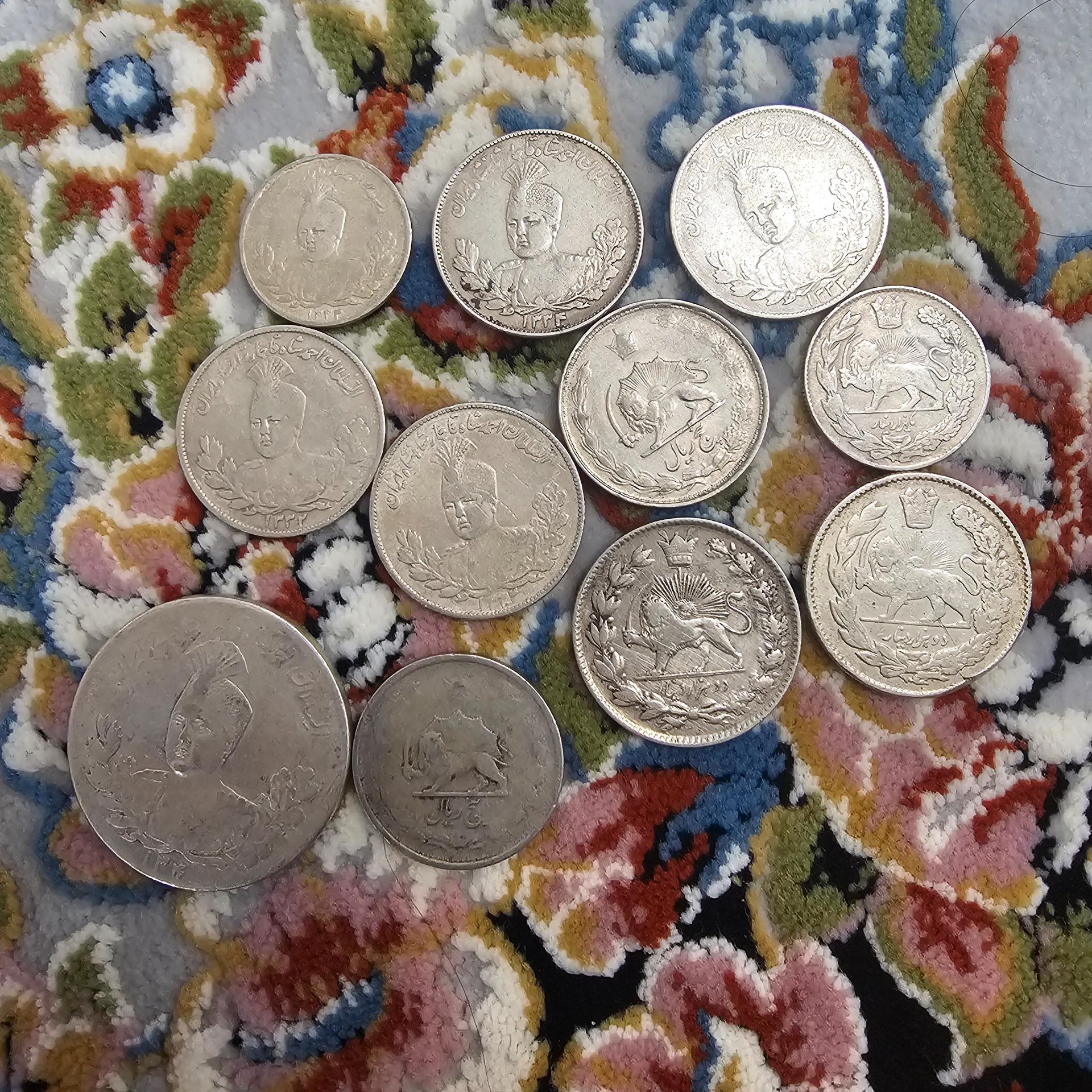 سکه نقره قاجاری