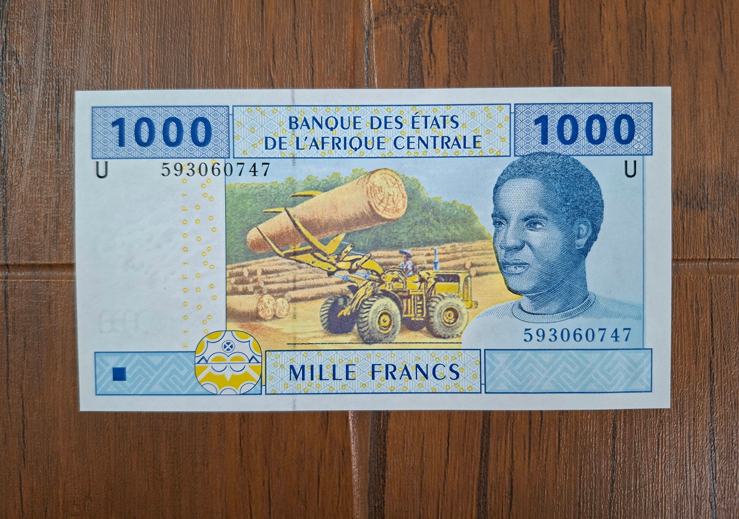 اسکناس 1000 فرانک آفریقای مرکزی کامرون