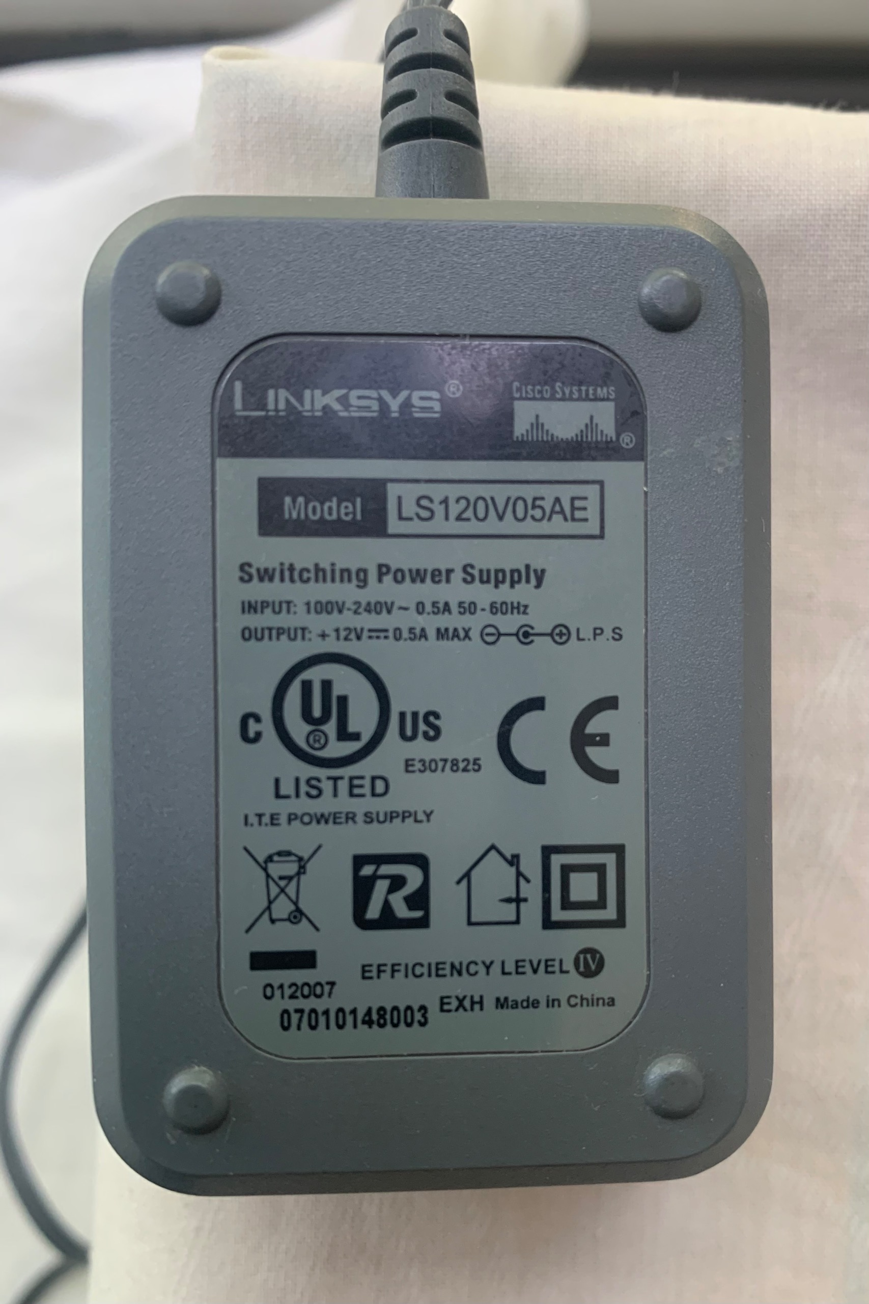 شارژر اداپتور 12 ولت LINKSYS اورجینال