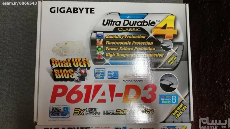 مادربرد گیگابایت P61A-D3 رم 2گیگابایت