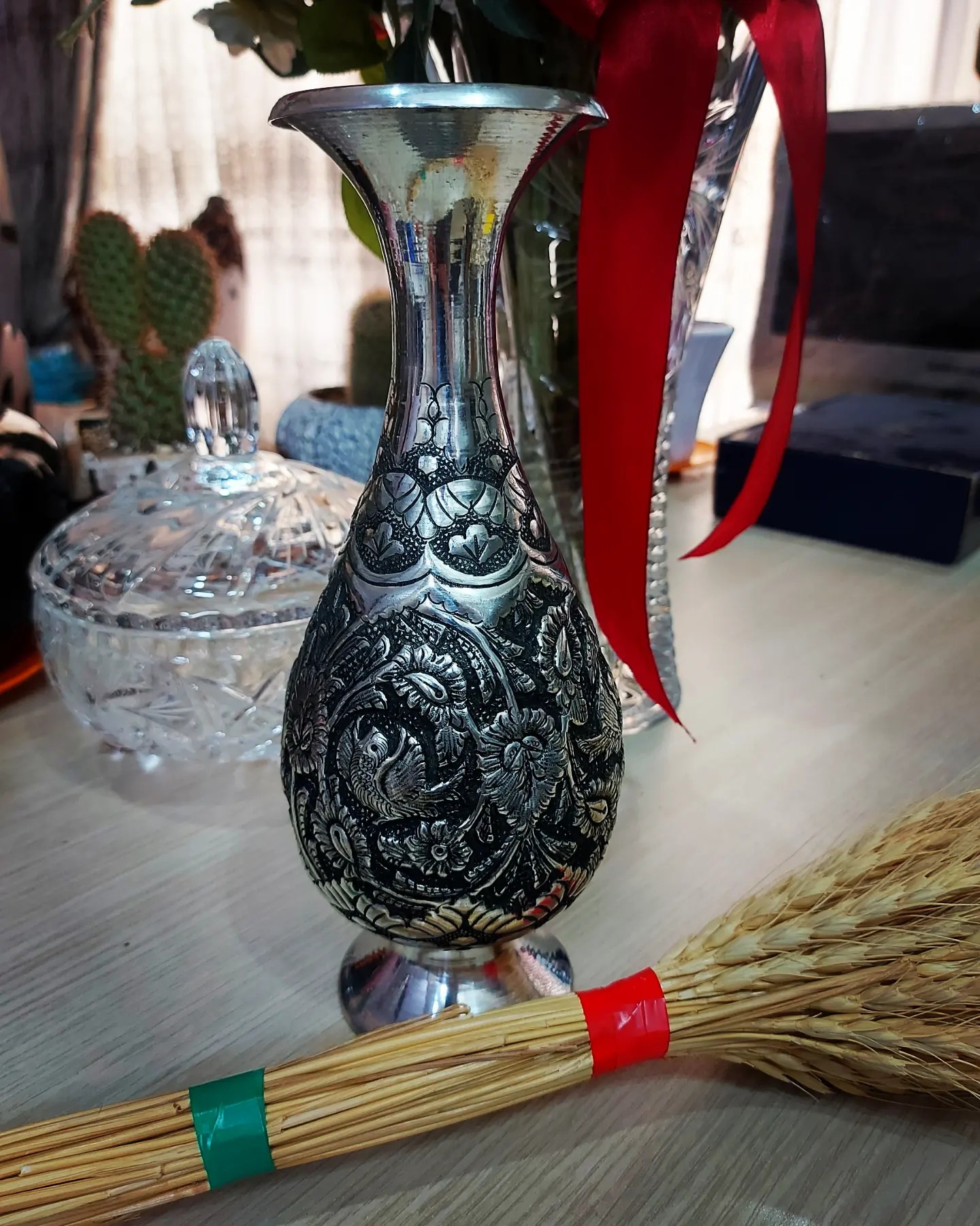 گلدان قلم کاری دکوری