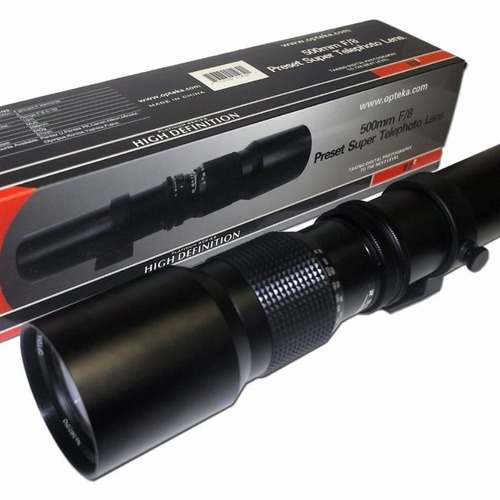 لنز دوربین تله فوتو دستی مدل opteca 500mm f8