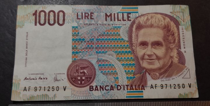 اسکناس قدیمی و ارزشمند ایتالیا