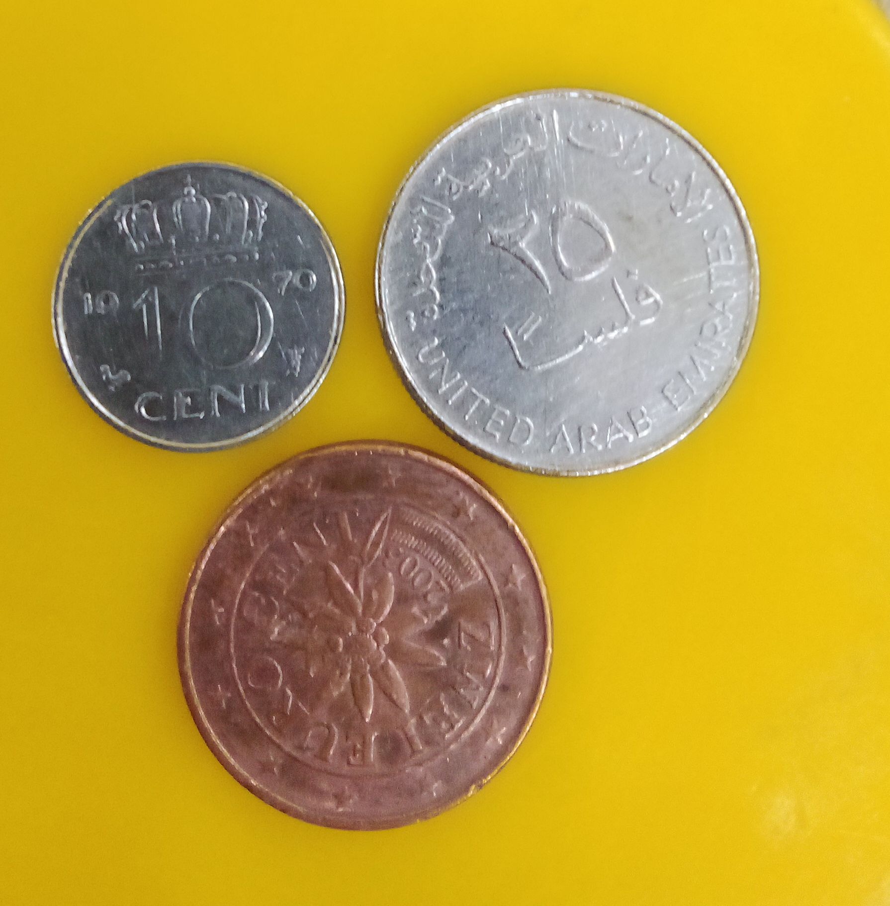 سه سکه کمیاب و قدیمی هلند یورو امارات