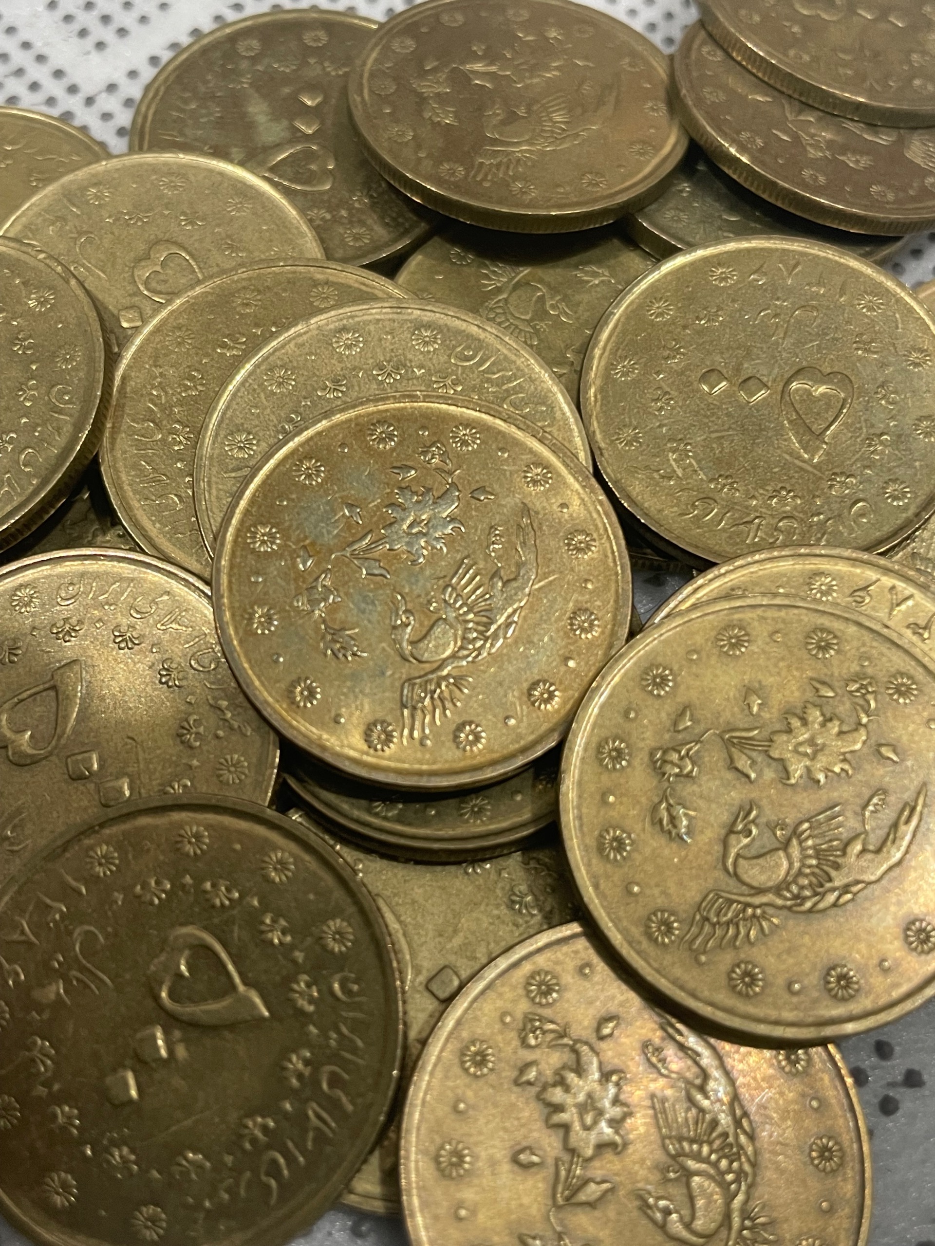 25عدد سکه500 ریالی پشت سیمرغ