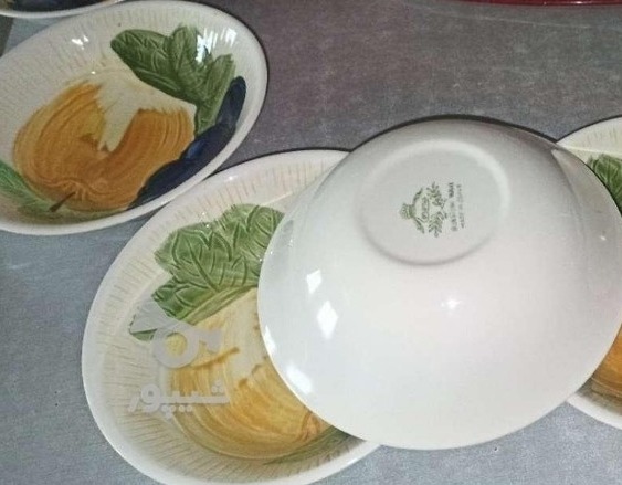 ظرف سفالی نقاشی ژاپنی