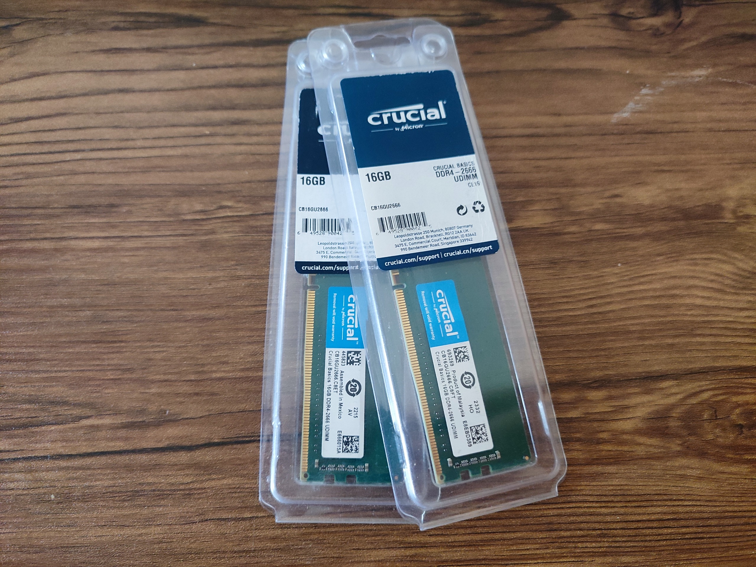 رم اکبند کروشیال 16gb 2666