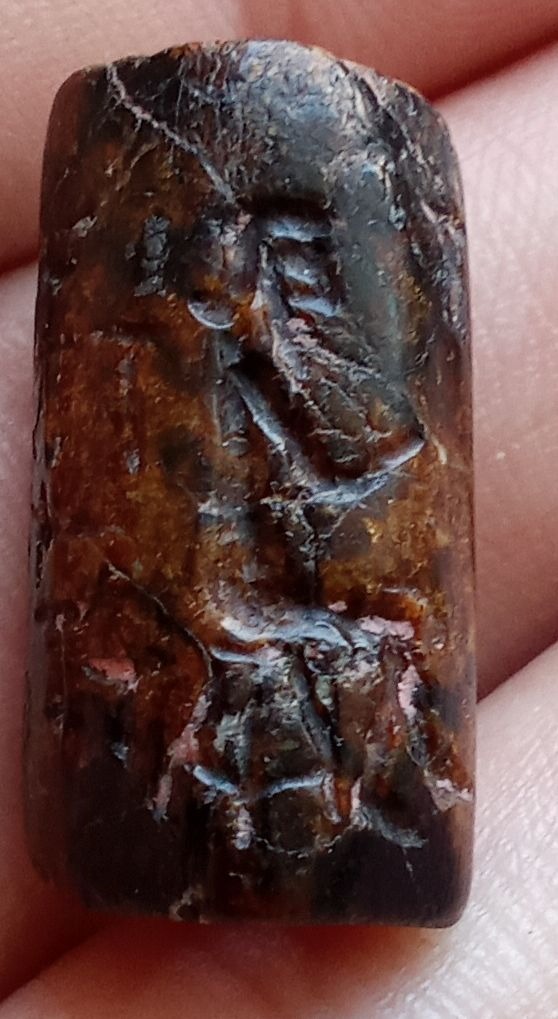 تضمین اصالت مهر چند وجهی ساسانی نماد شاه و گرگ