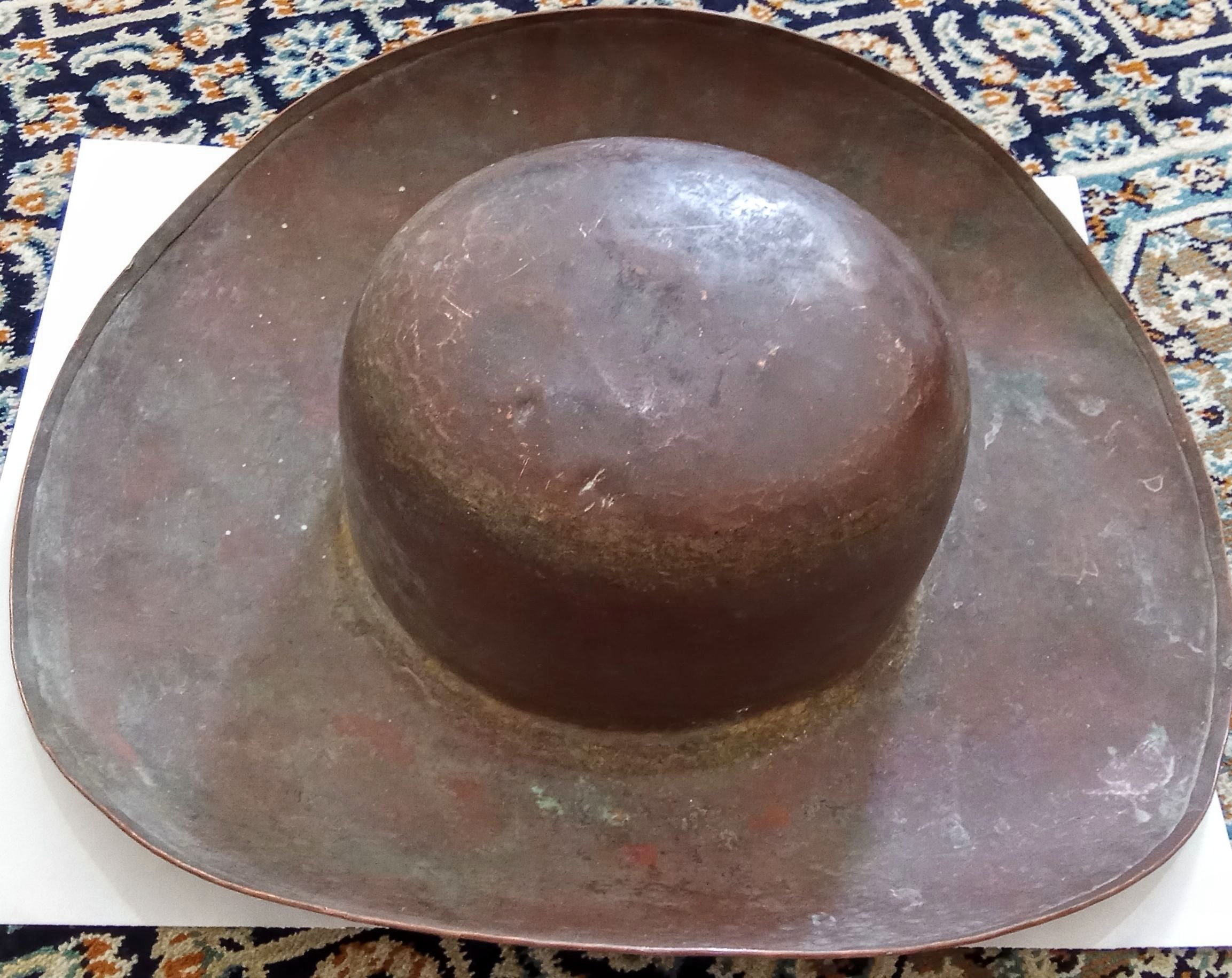 بدون تکرار کلاه مسی قاجاری بزرگ