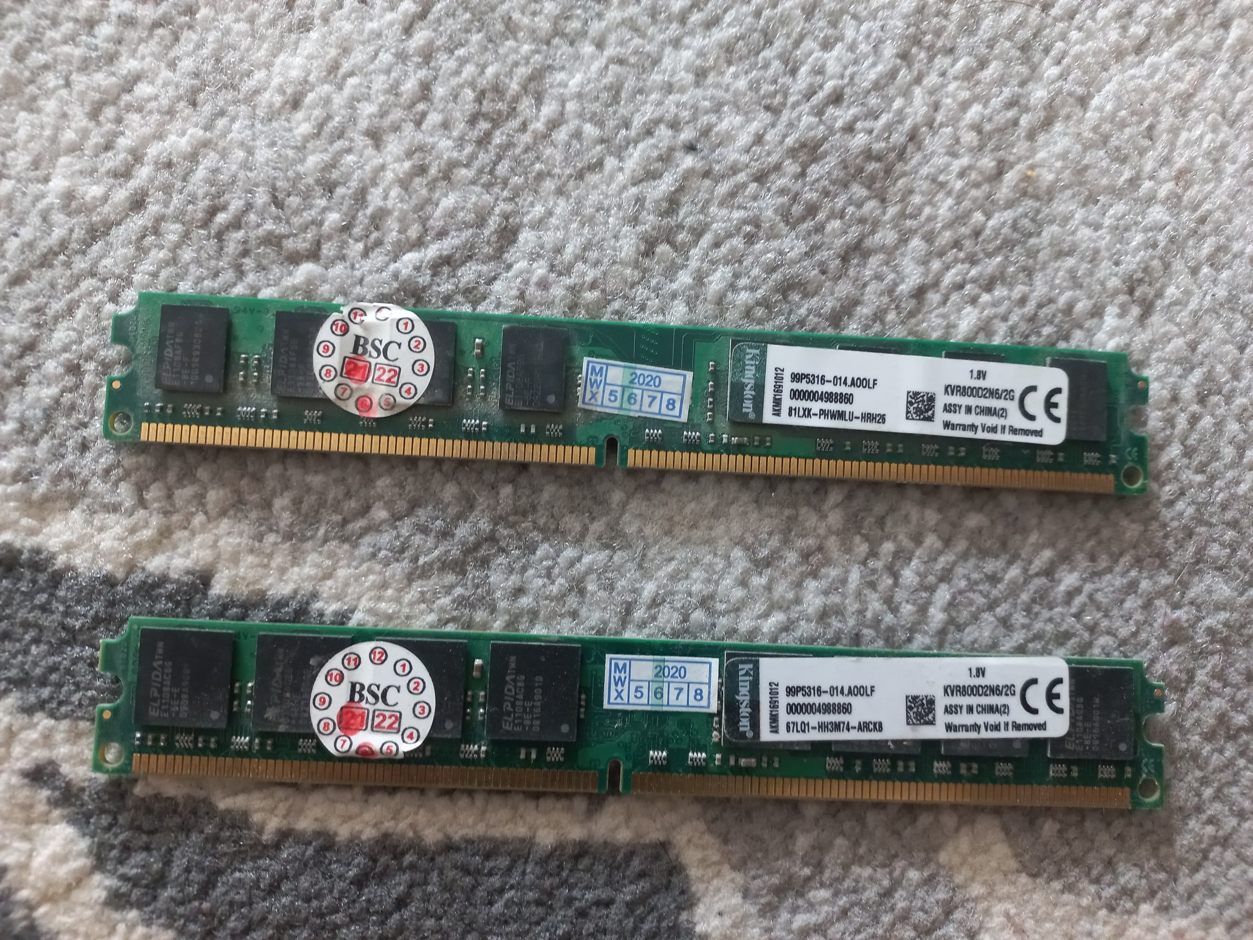 رم ddr2 کینگستون