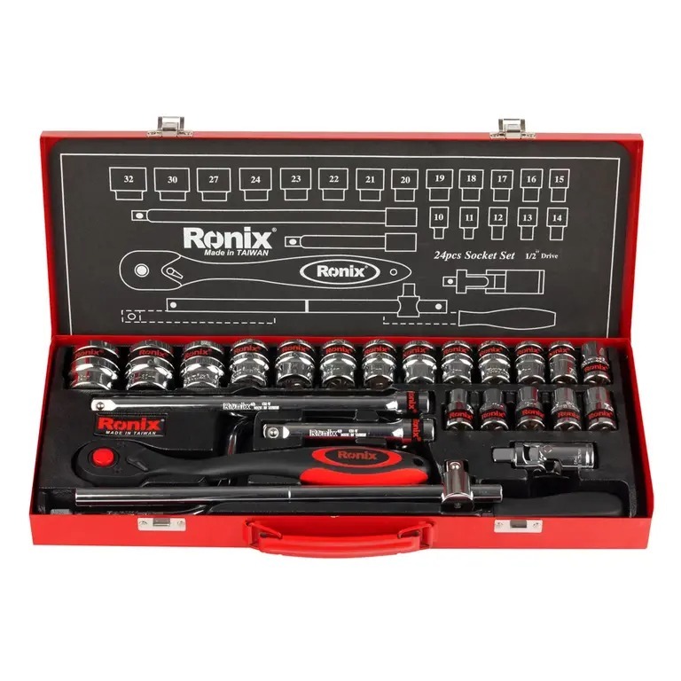 جعبه بکس 24 عددی 1/2 اینچ تایوانی رونیکس RH-2624