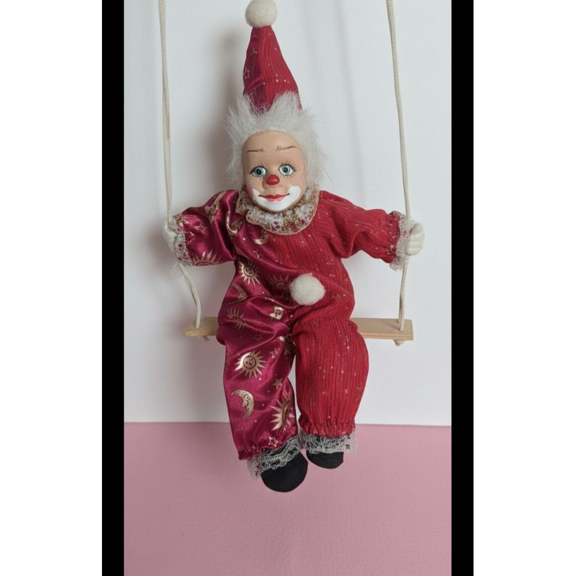 عروسک دکوری اویز دلقک سرامیکی