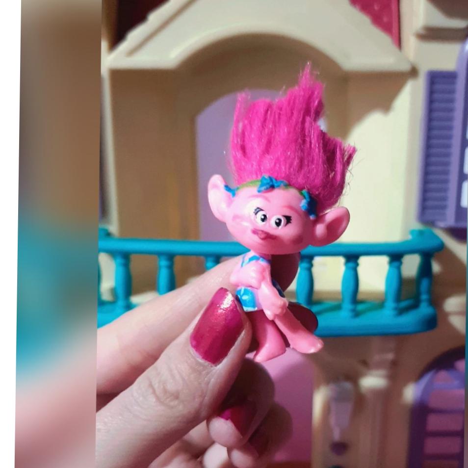 فیگور ترول صورتی (مو قیچی شده