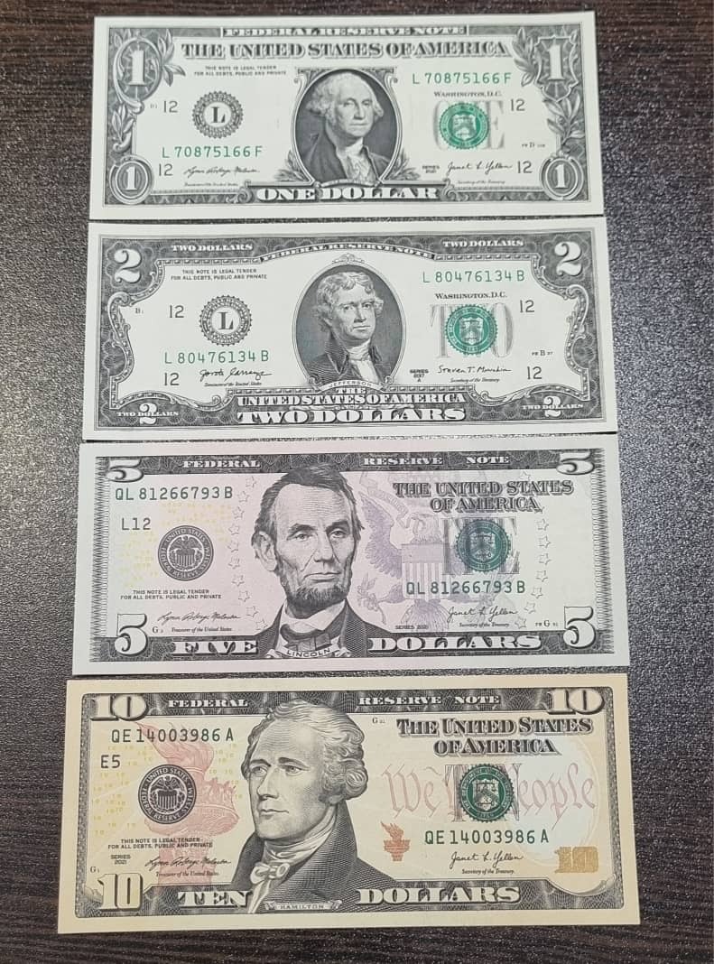 پکیج تک بانکی 10،5،2،1 دلار باهم