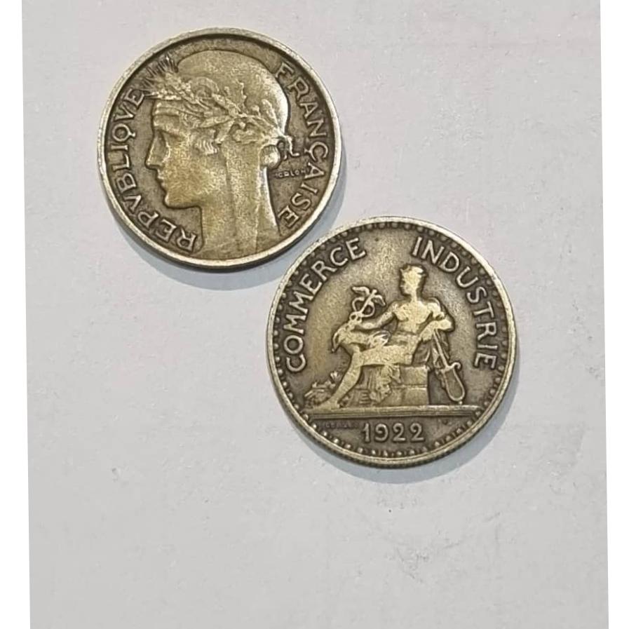 2 سکه کمیاب سنتیمس فرانسه قدیم1922،1931