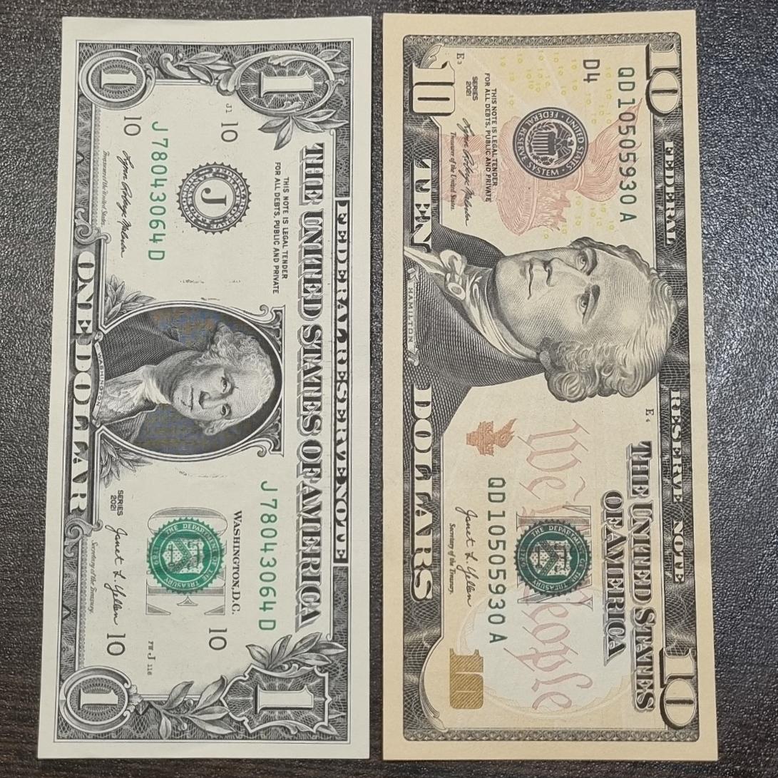 تک1و10دلار بسیار باکیفیت 2021(ارزجاری) توضیحات