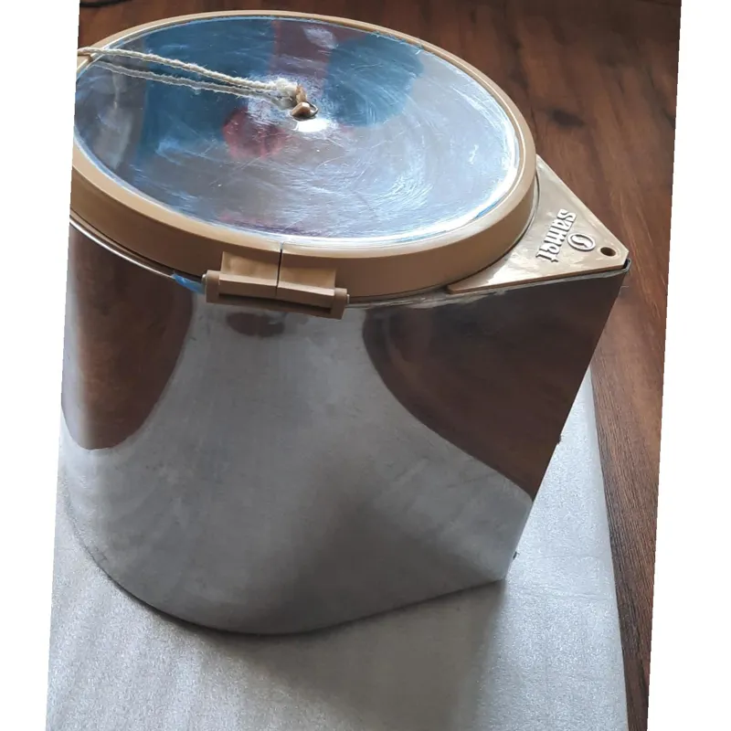 سطل گرد استیل برند samet تو کابینتی