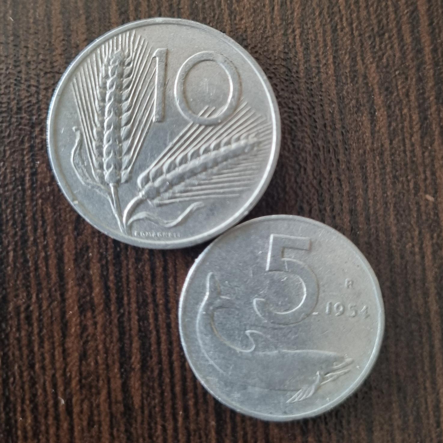 سکه ایتالیا قدیم آلومینیومی(2مدل مختلف باهم)