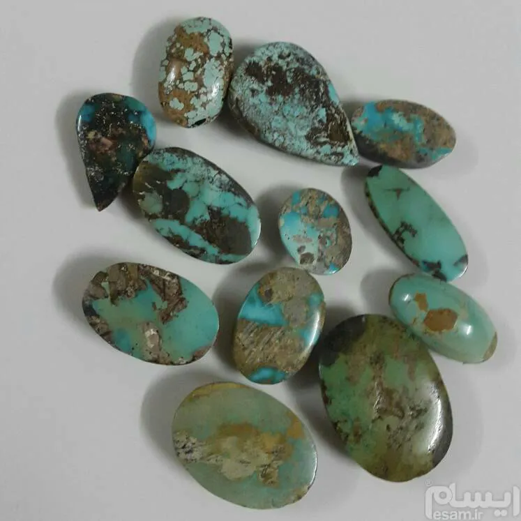فیروزه اصل نیشابور 12 عدد بسیار زیبا