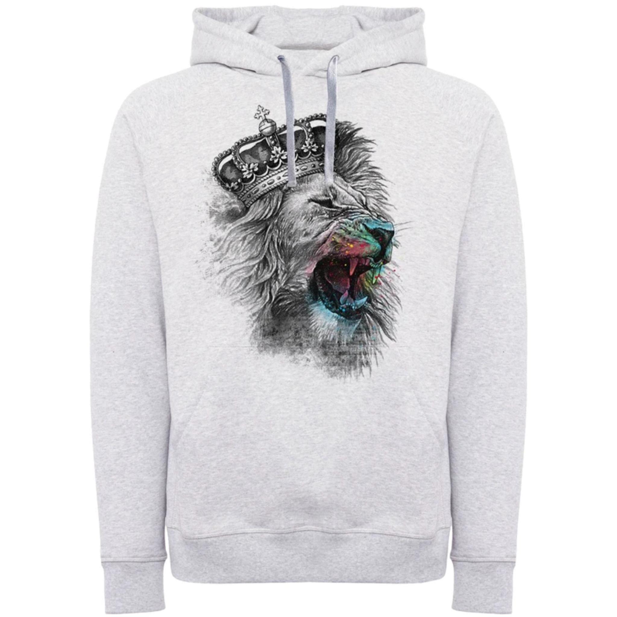 هودی مردانه طرح شیر کد W114"