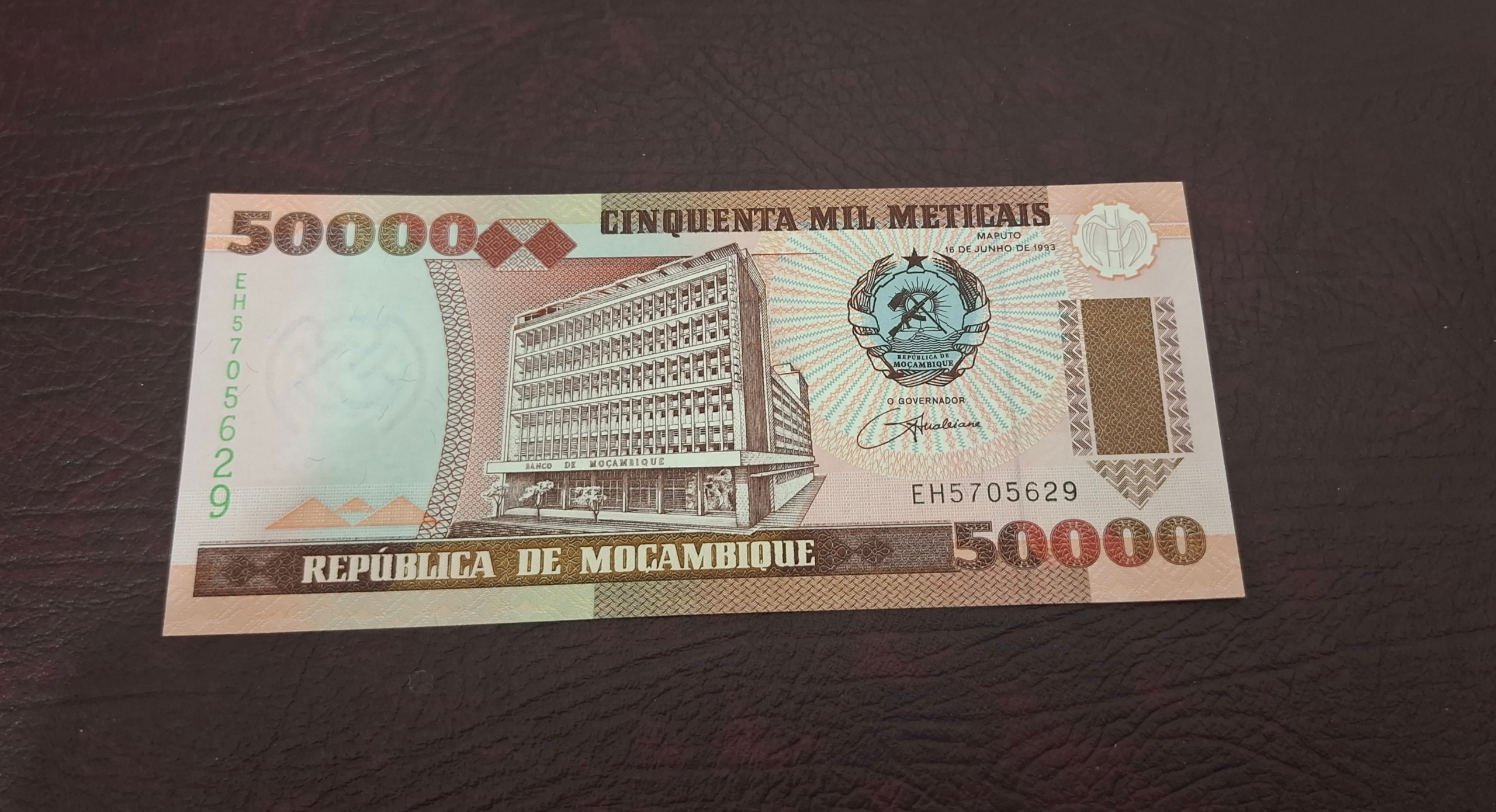 اسکناس 50000 متیکا موزامبیک 1993