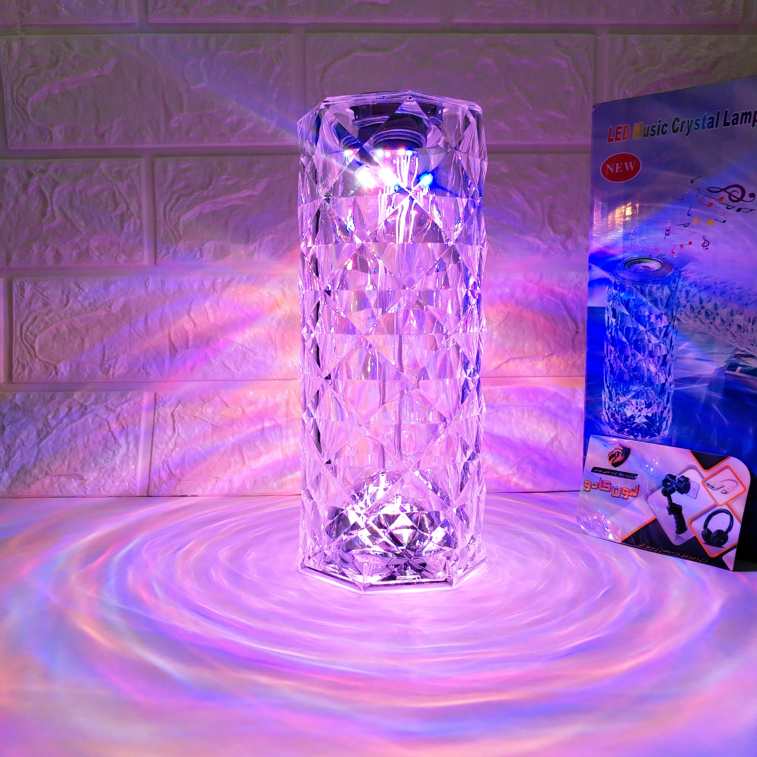 شب خواب کریستالی اسپیکر دار رقص نور RGB