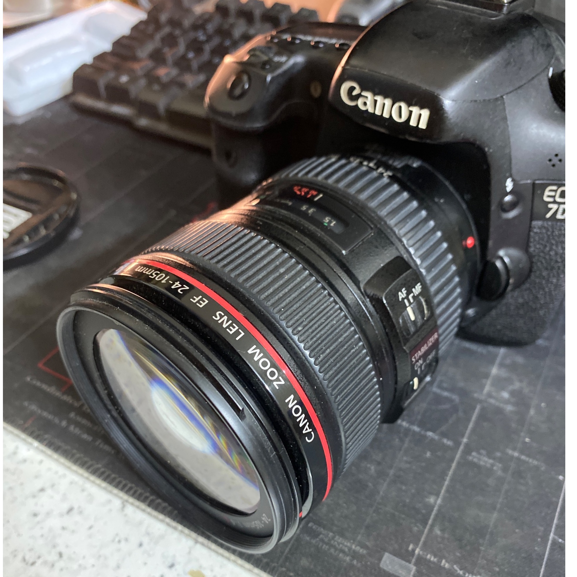 لنز دوربین عکاسی کانن ال canon L 24-105 واید تله