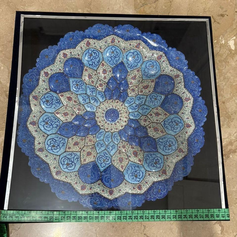 بشقاب مینا کاری