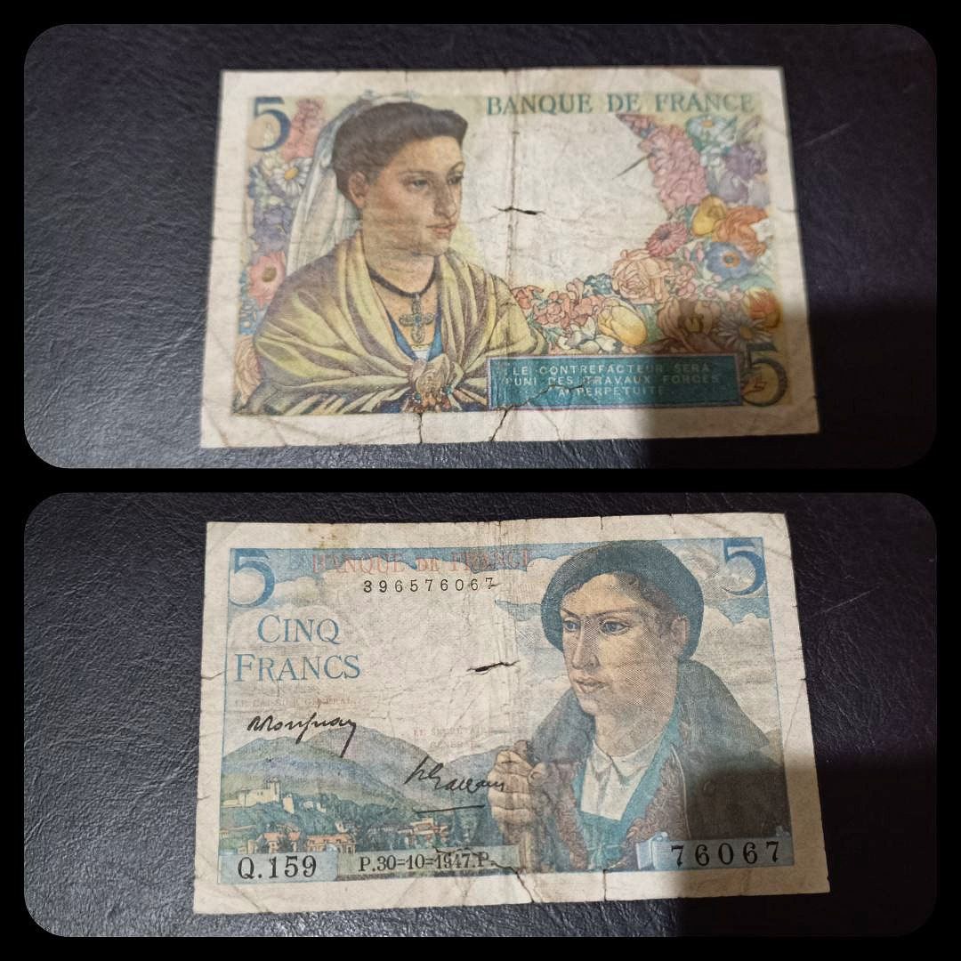 اسکناس قدیمی فرانسه