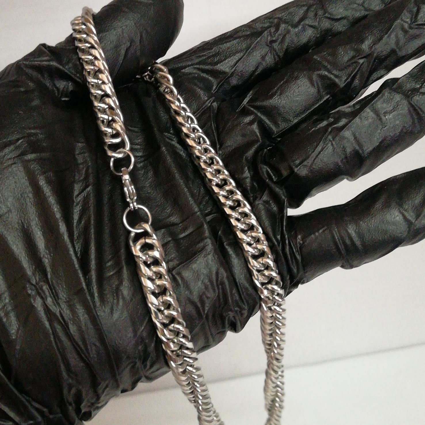 زنجیر استیل بافته بسیار شیک و جذاب بدون تغییر رنگ