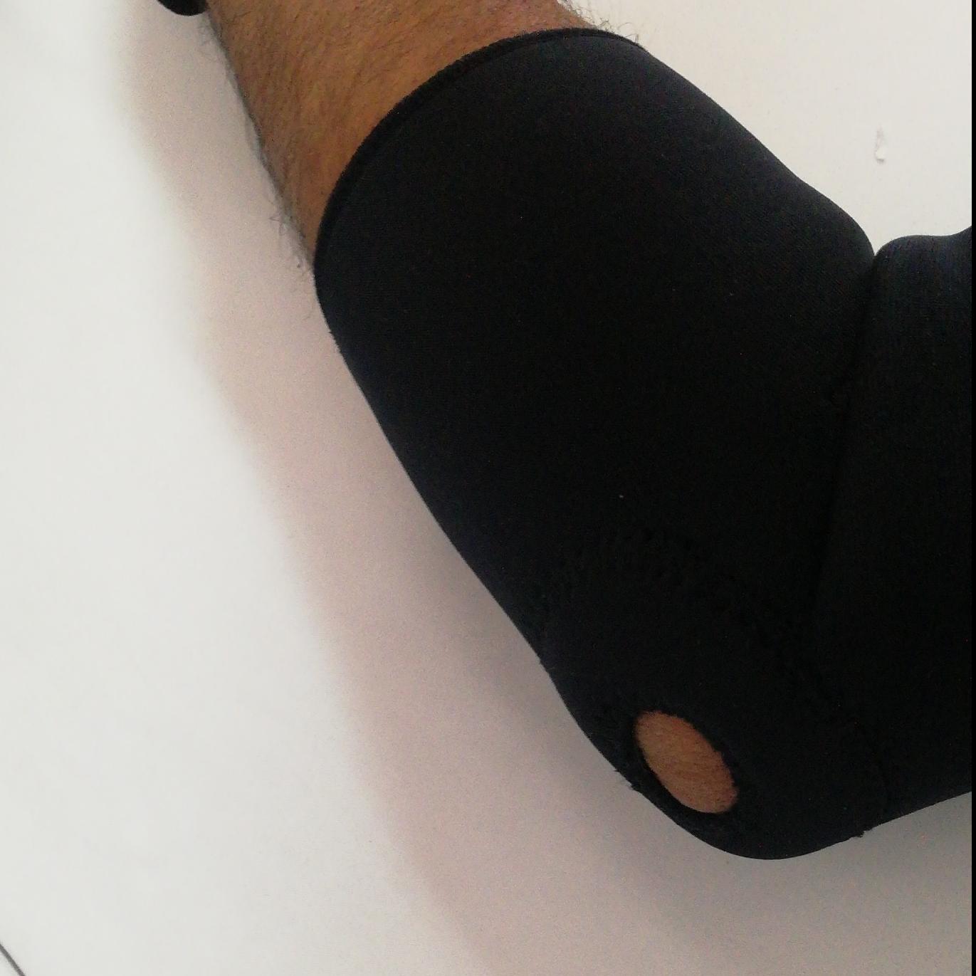 آرنج بند طبی اسپورت یک تکه پارچه غواصی